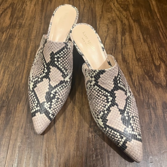 Kate Spade Ryan Snake Animal Print Mule Size 6.5 - Picture 2 of 7